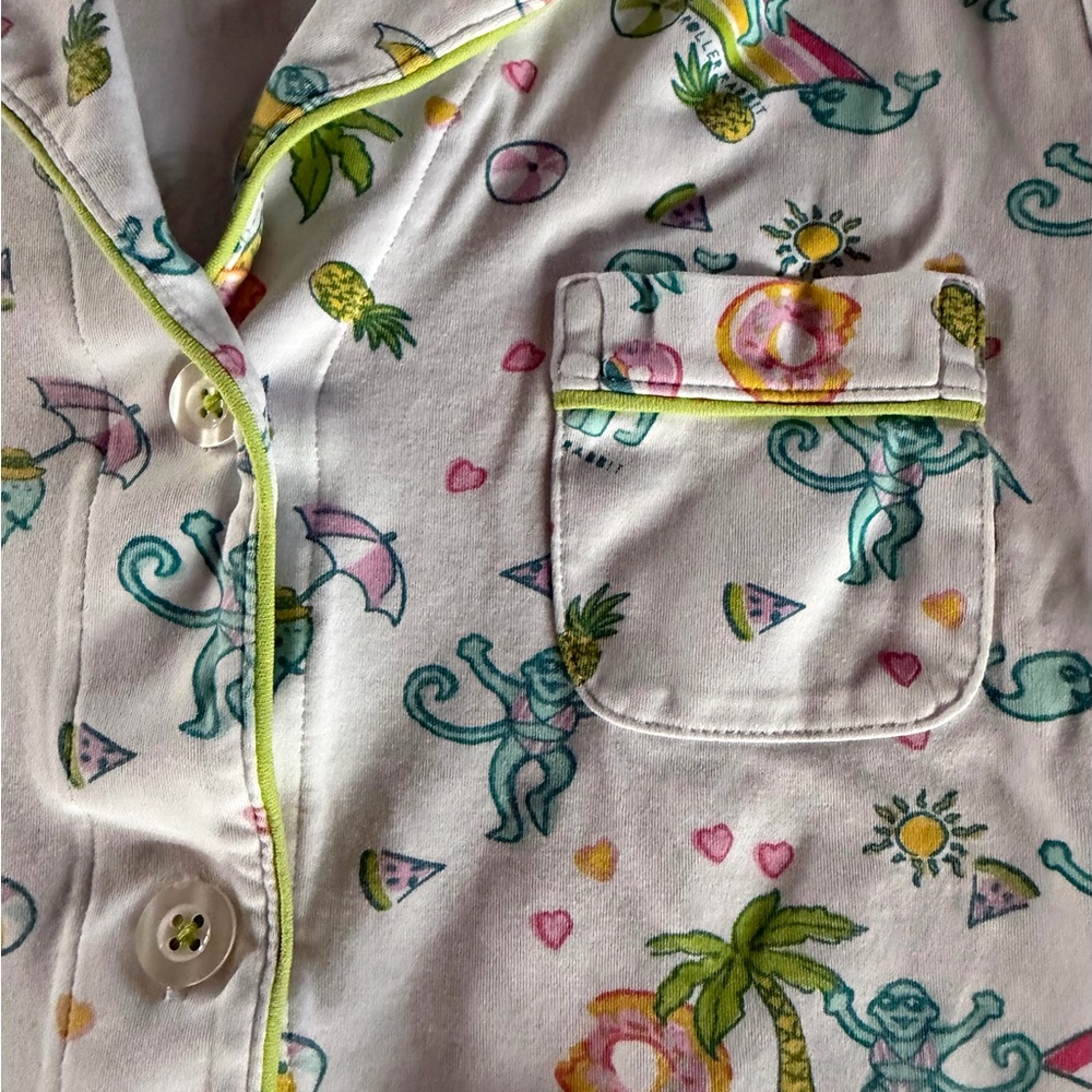Roller Rabbit Pool Party Polo Pajama Set - Picture 5 of 11